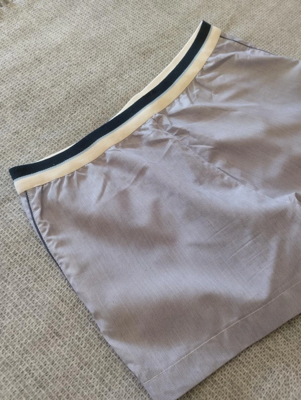 Puma Short de sport rayé blanc et bleu marine pour femmes M Léger été Y2K – photo 13